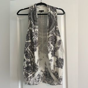 Grass Collection size:M geometric drape shawl vest. Boho yoga
